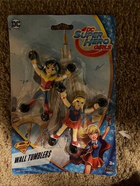 DC Comics Super Hero Girls Wall Tumblers - Blue, Red, Yellow